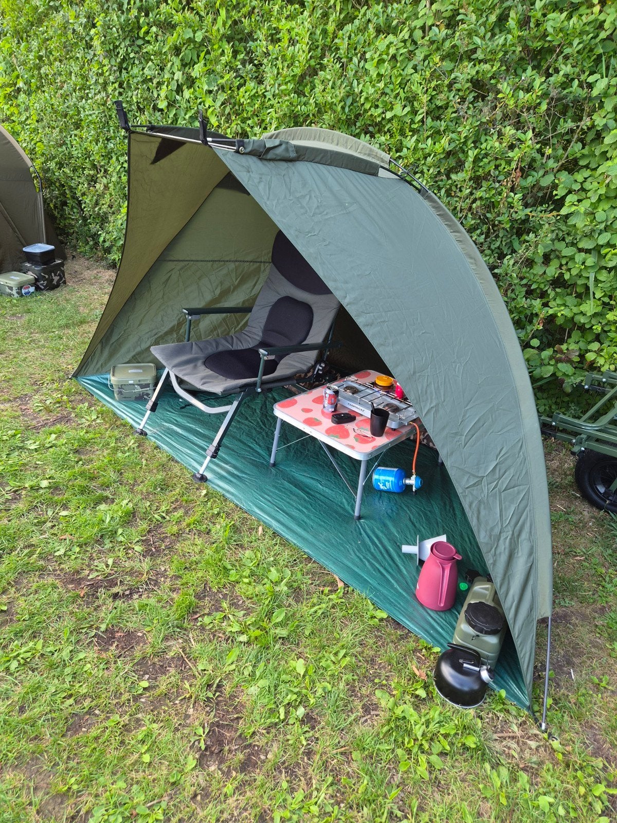Compacte Vistent/Bivvy voor Karpervissen, Ophalen, Tot en met 2