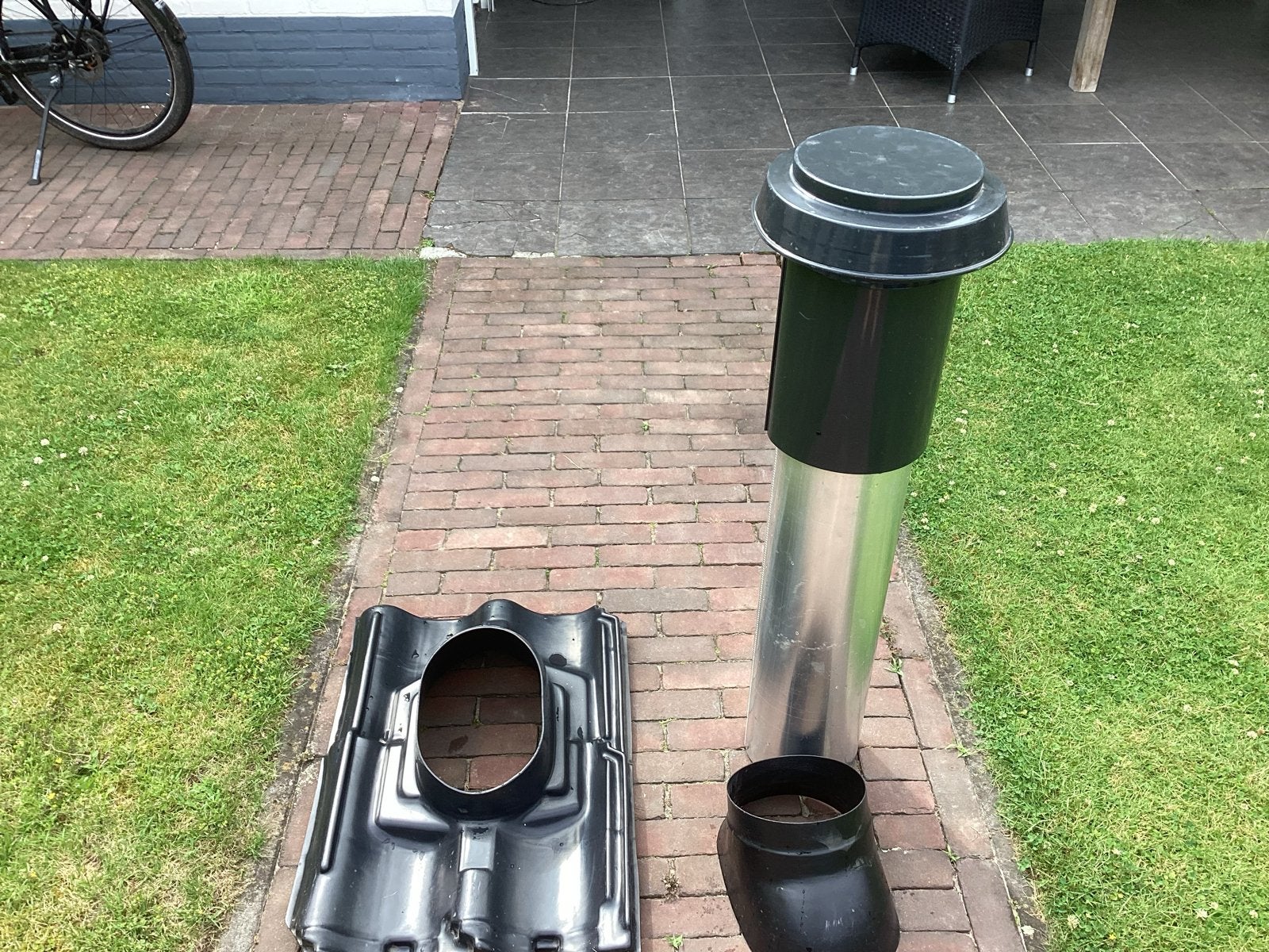 Geïsoleerde dakdoorvoer voor vetilatie af zuiging of wtw, Ophalen of Verzenden, Zo goed als nieuw, Ventilator en Afzuiger