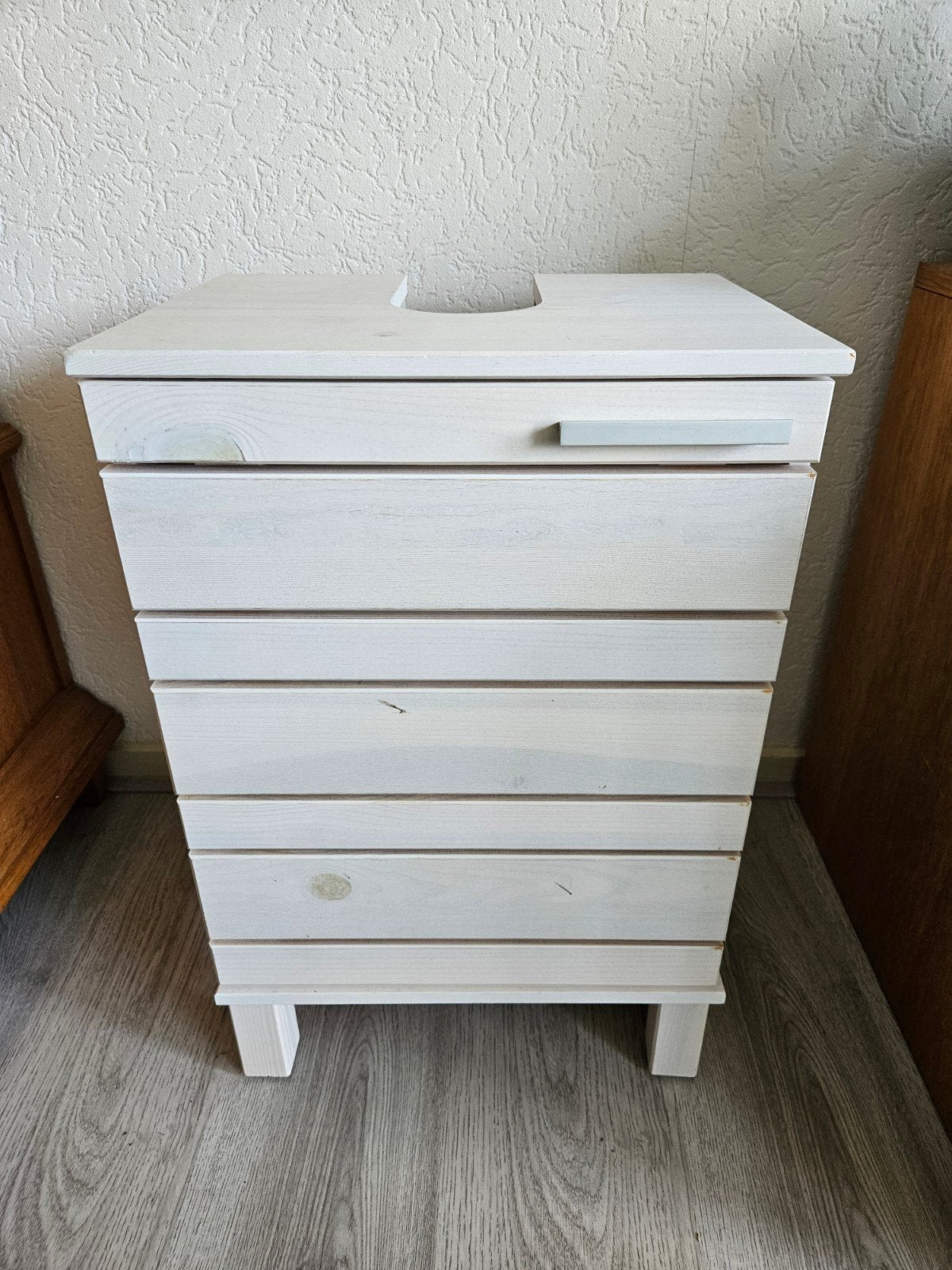 Wit houten kastje voor onder de wastafel - 40x30x61 cm, Huis en Inrichting, Ophalen, Gebruikt, 50 tot 100 cm, Minder dan 100 cm