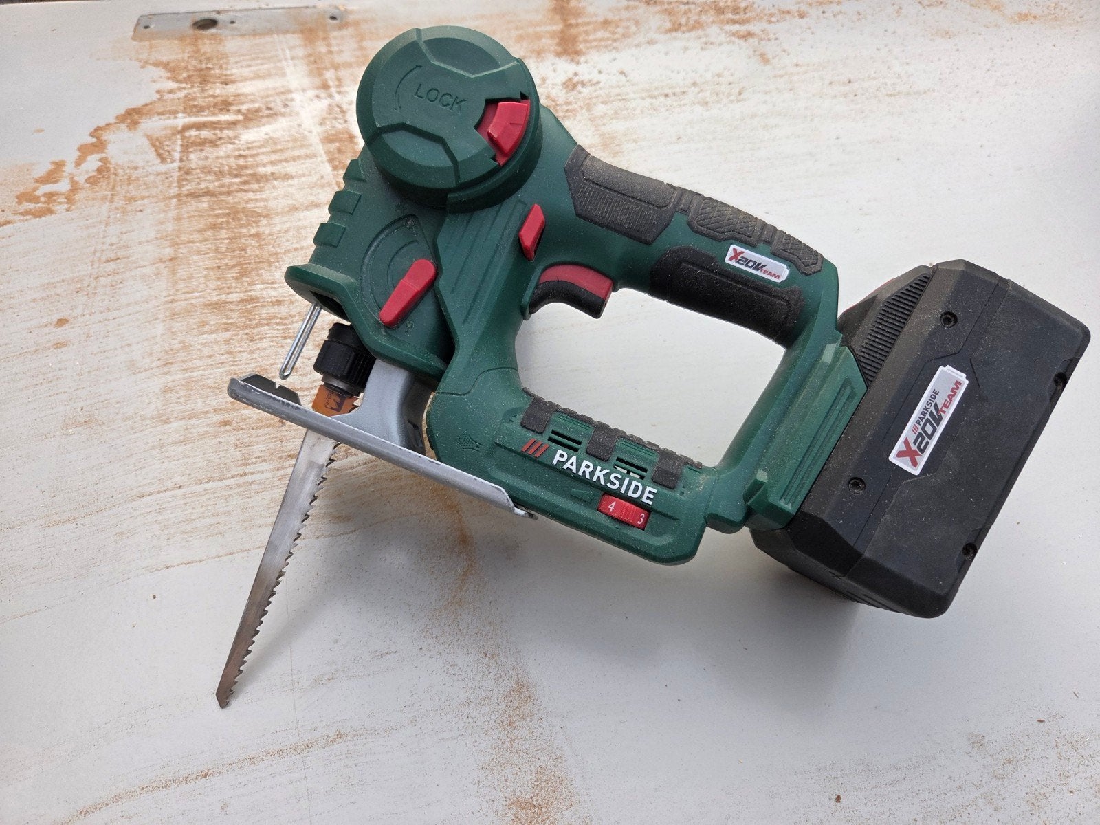 Parkside 20V Decoupeerzaag Reciprozaag (excl. accu), Doe-het-zelf en Verbouw, Gereedschap | Zaagmachines, Ophalen of Verzenden
