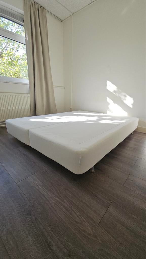 IKEA boxspring 160x200cm / 2X 80x200cm, Huis en Inrichting, Slaapkamer | Boxsprings, Ophalen, Gebruikt, Beige, Tweepersoons