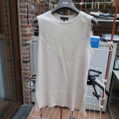 Topje wol crème broderie Rag&Bone mt 36, Beige, Nieuw, Ophalen of Verzenden, Rag&Bone