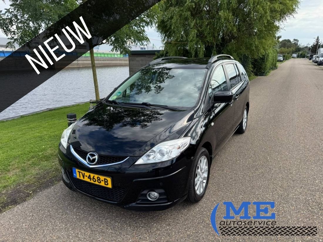 Mazda 5 - 2.0 TS|7 persoons|stoelverwarming|pdc, Auto's, 1385 kg, Gebruikt, 4 cilinders, Zwart