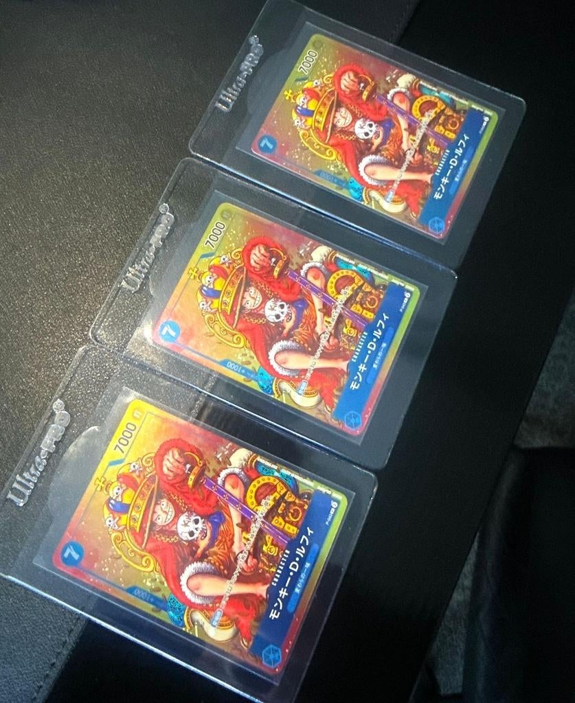 One Piece Shonen Jump 2023 King Luffy Promo, Ophalen of Verzenden, Nieuw, Losse kaart, Foil