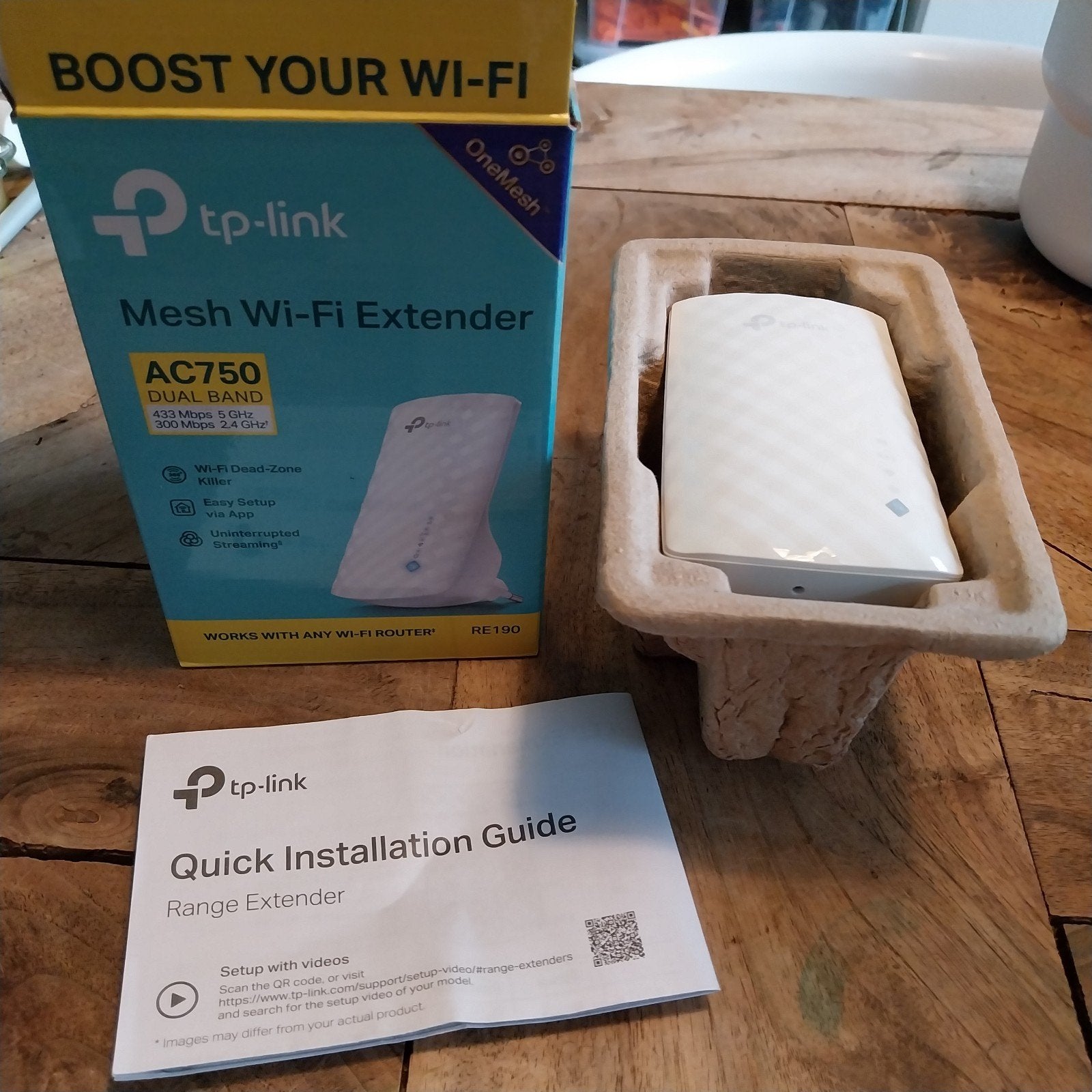 tp-link Mesh Wi-fi extender, wifi versterker, AC750, Ophalen of Verzenden, Zo goed als nieuw, TP-Link
