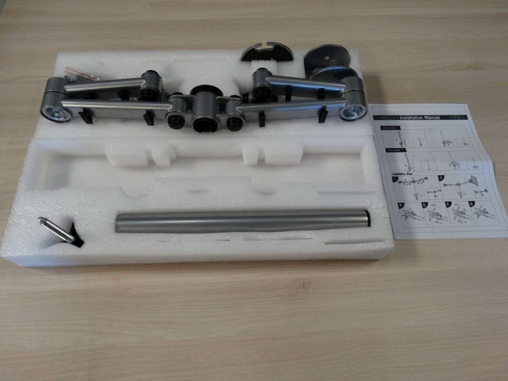 VST Pro TFT / LCD arm, ergo duo monitorarm ( ACTIE !! ), VST, In hoogte verstelbaar, Nieuw, Ophalen of Verzenden