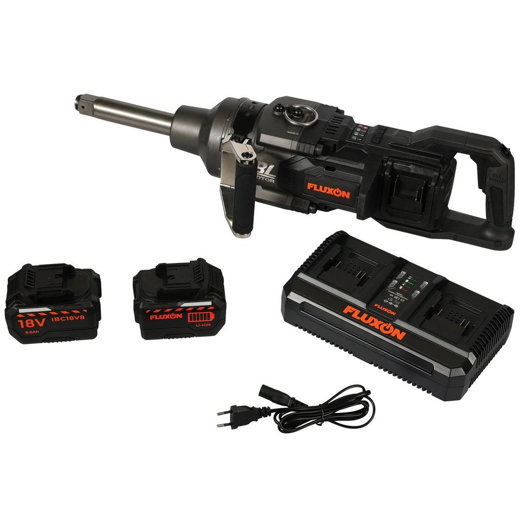 Fluxon accu slagmoersleutel 1” 4000 Nm incl. 2x 8 Ah accu, Ophalen, Nieuw