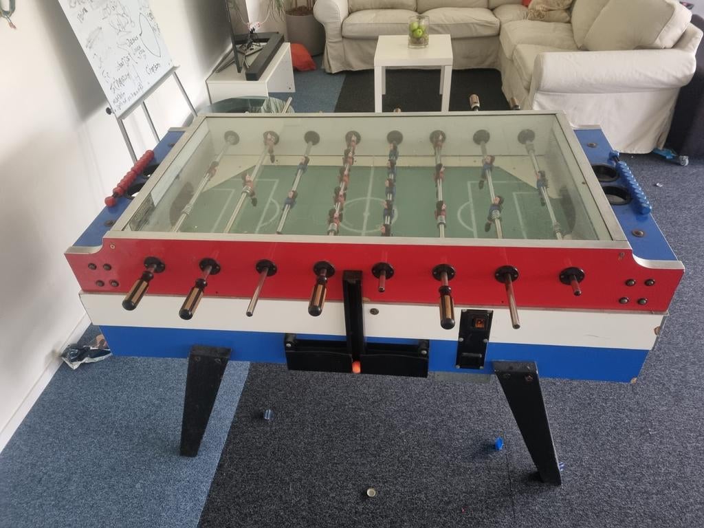 Garlando tafelvoetbal, Ophalen