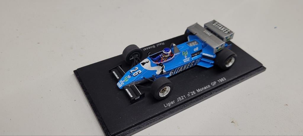 Spark Ligier JS21 Monaco GP 1983 Raul Boesel, Ophalen of Verzenden, Zo goed als nieuw, Auto, Overige merken