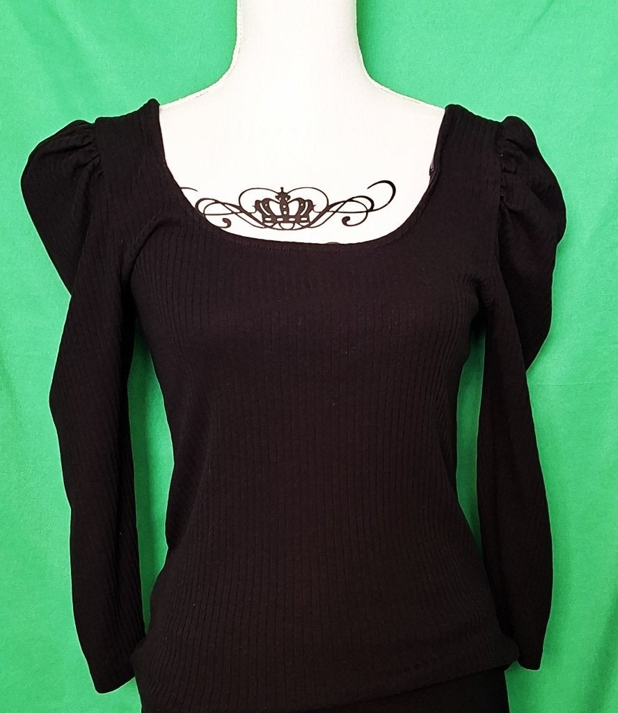 qbl  MOOIE BLOUSE/TOP van PIGALLE (ONLY) Maat:L/M, Kleding | Dames, Ophalen of Verzenden, Zo goed als nieuw, Maat 38/40 (M), Zwart