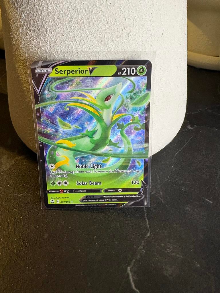 Serperior V (SIT 007) Pokémon Kaart, Ophalen of Verzenden, Zo goed als nieuw, Losse kaart, Foil