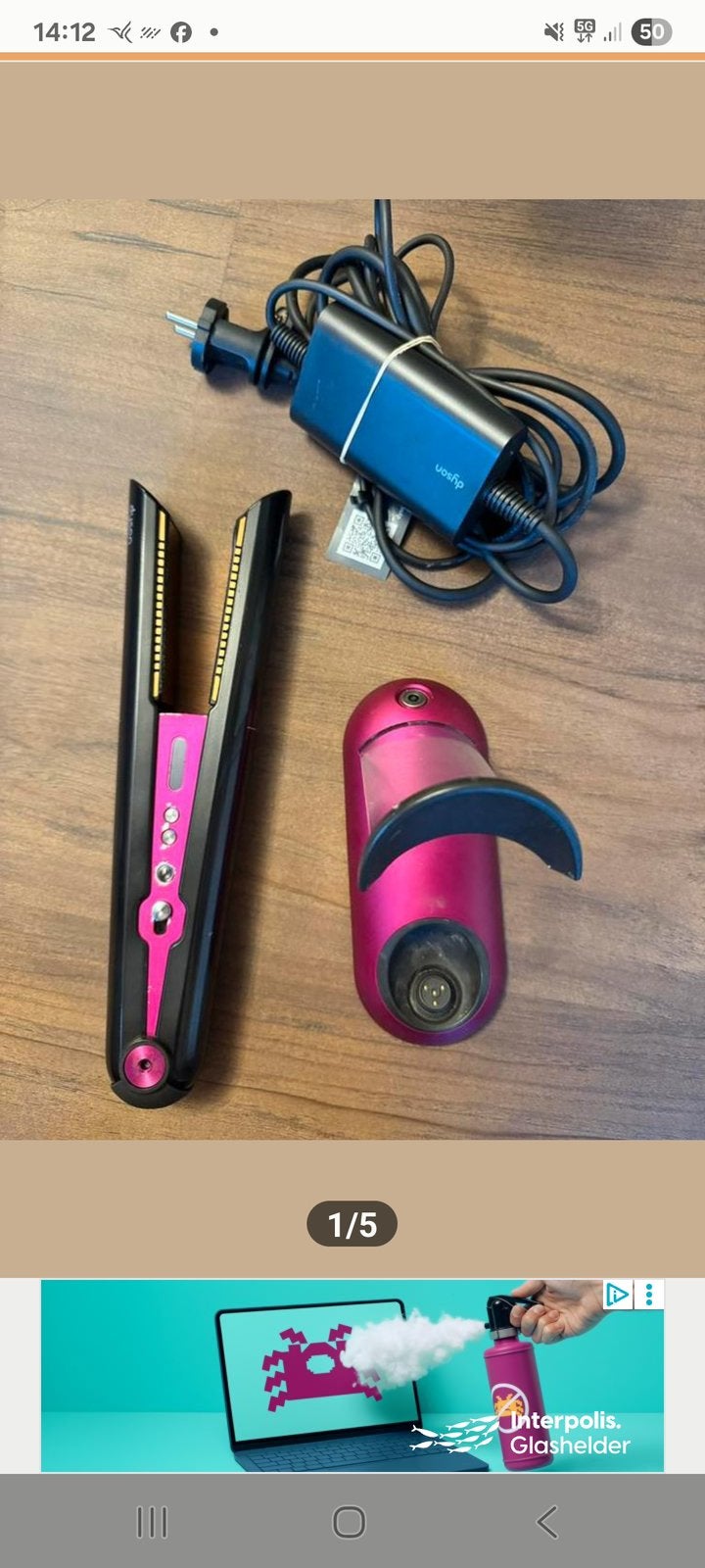 Dyson Corrale stijltang (Defect gaat niet meer aan!!, Sieraden, Tassen en Uiterlijk, Uiterlijk | Haarverzorging, Ophalen, Zo goed als nieuw