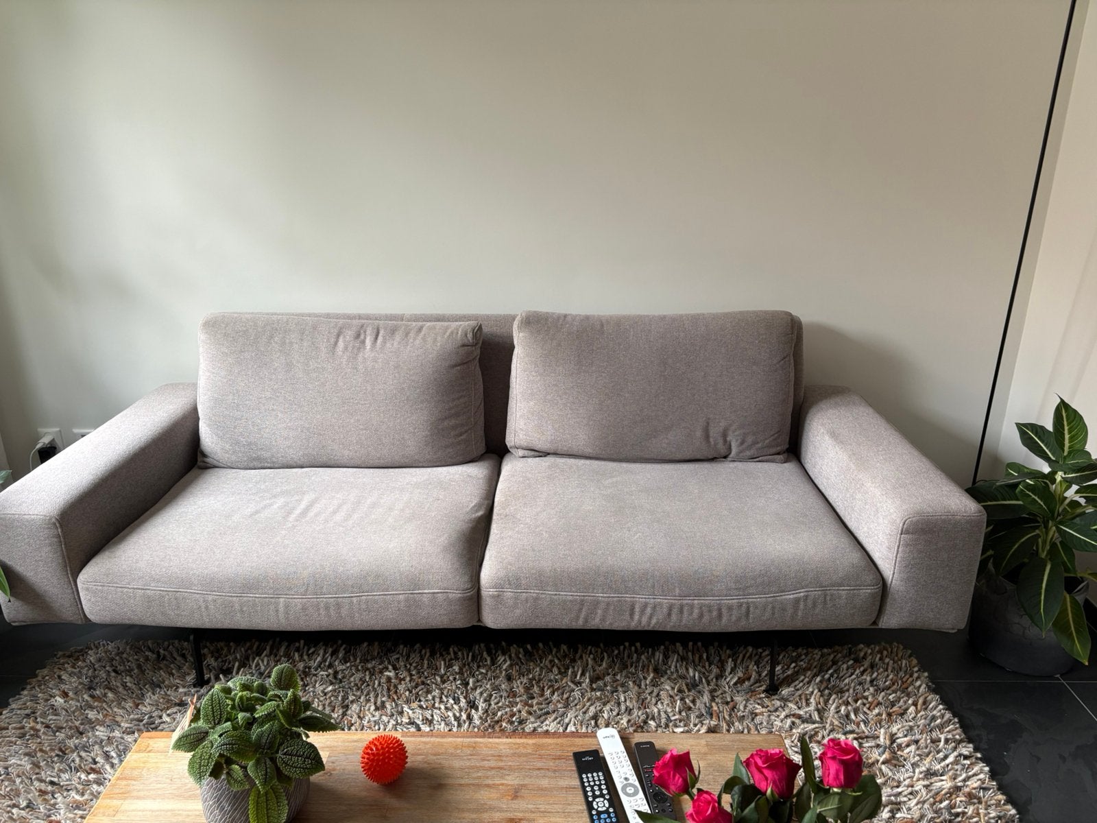 Bankstel 2.5 zits, Ophalen, Gebruikt, Tweepersoons, 75 tot 100 cm