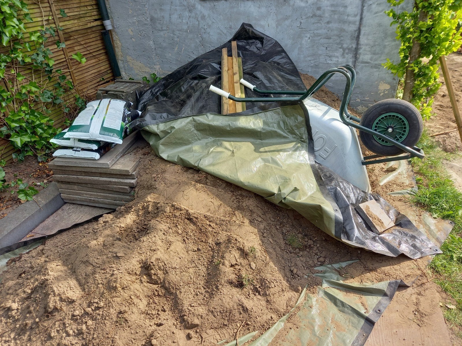 Zwart grond GRATIS, Tuin en Terras, Grind, Keien en Split, Ophalen, Overige typen