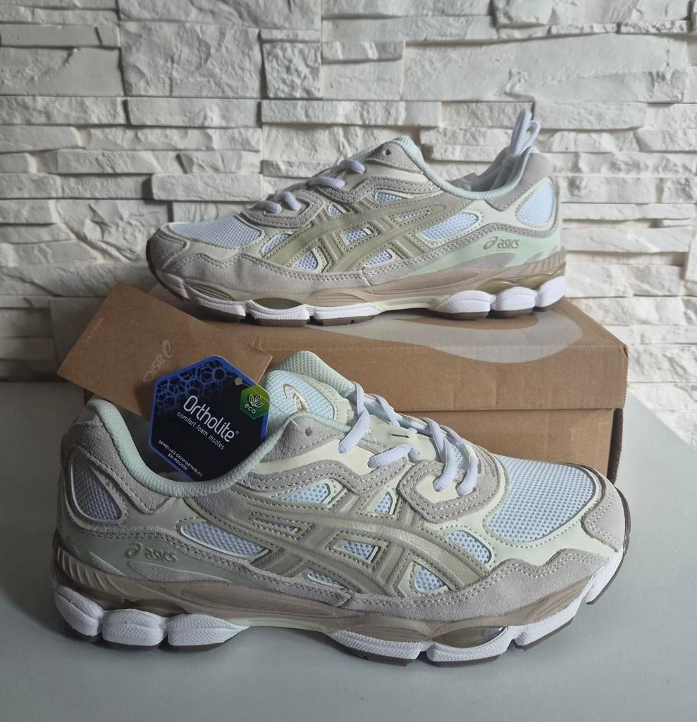 ASICS GEL-NYC White Feather Grey maat 45, Ophalen of Verzenden, Nieuw