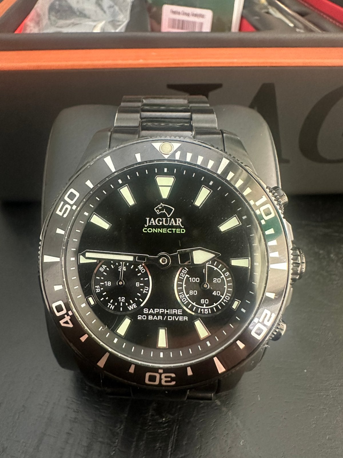 Jaguar Connected Diver J929/1 (Hybride), Sieraden, Tassen en Uiterlijk, Overige merken, Staal, Staal, Polshorloge