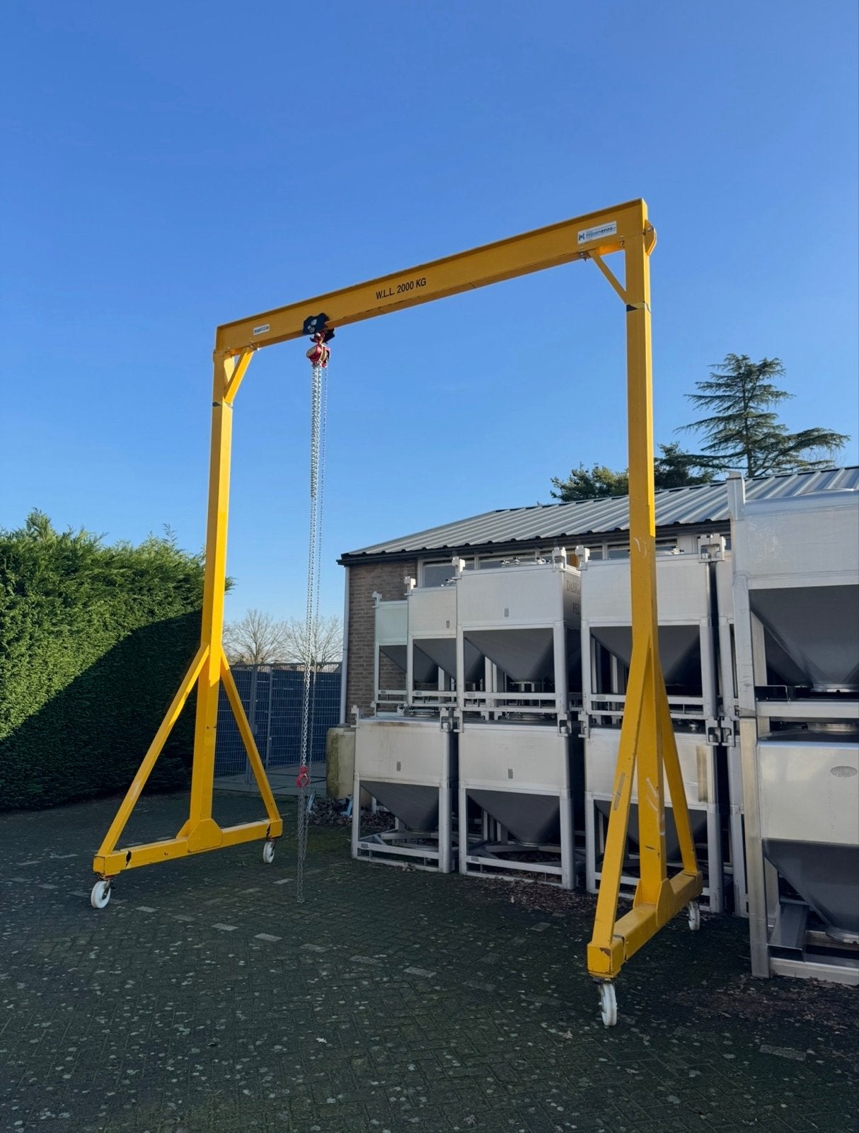 Liftsmart Mobiele Portaalkraan 2000kg, 5m hoog, incl. loopka, Ophalen of Verzenden