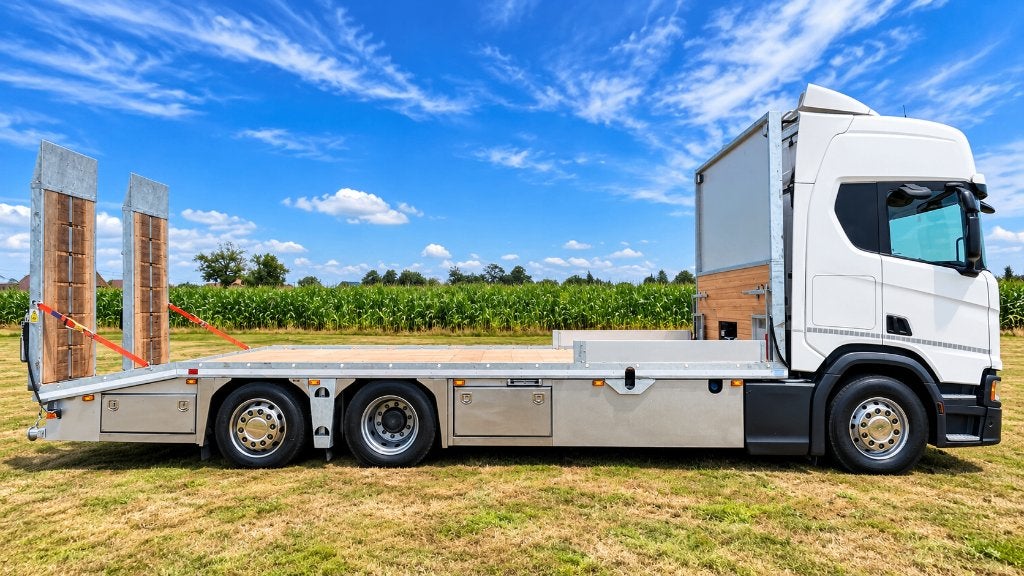 Scania R450 oprijwagen, New tacho, Navi, Pompset diesel, ACC, Auto's, Automaat, Stof, Euro 6, Scania