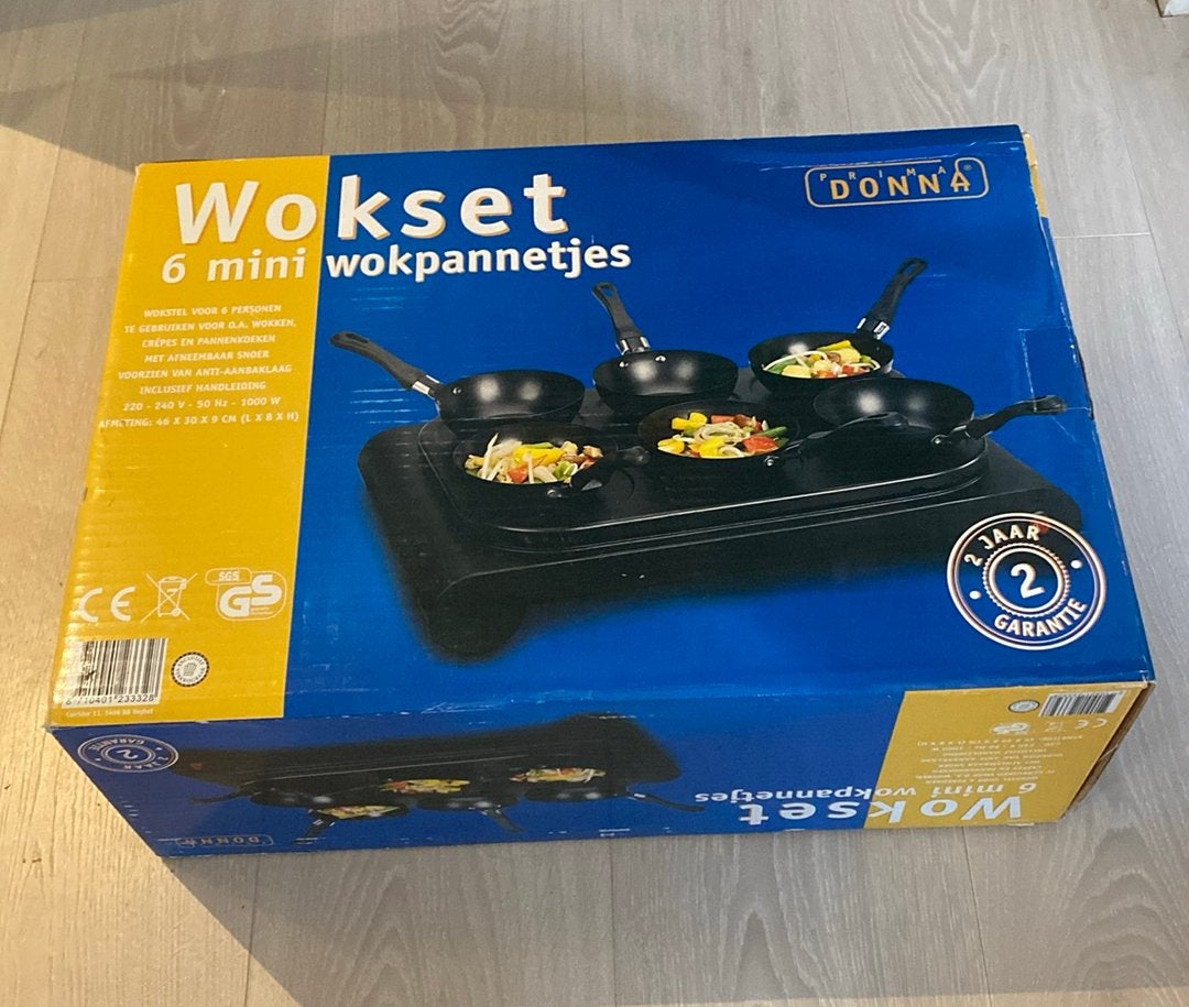 Prima donna wokset 6 personen nieuw, Ophalen of Verzenden, Nieuw
