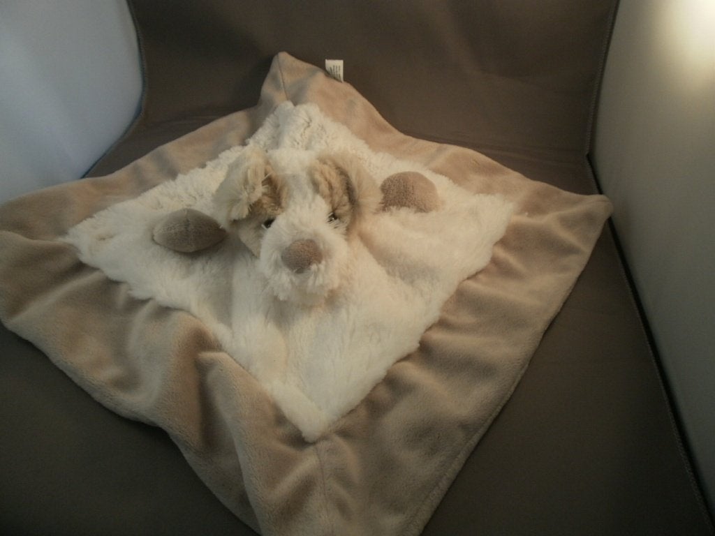 knuffel hond doekje terriër velours harig 33x33 cm, Overige merken, Overige karakters, Zo goed als nieuw, Wasbaar