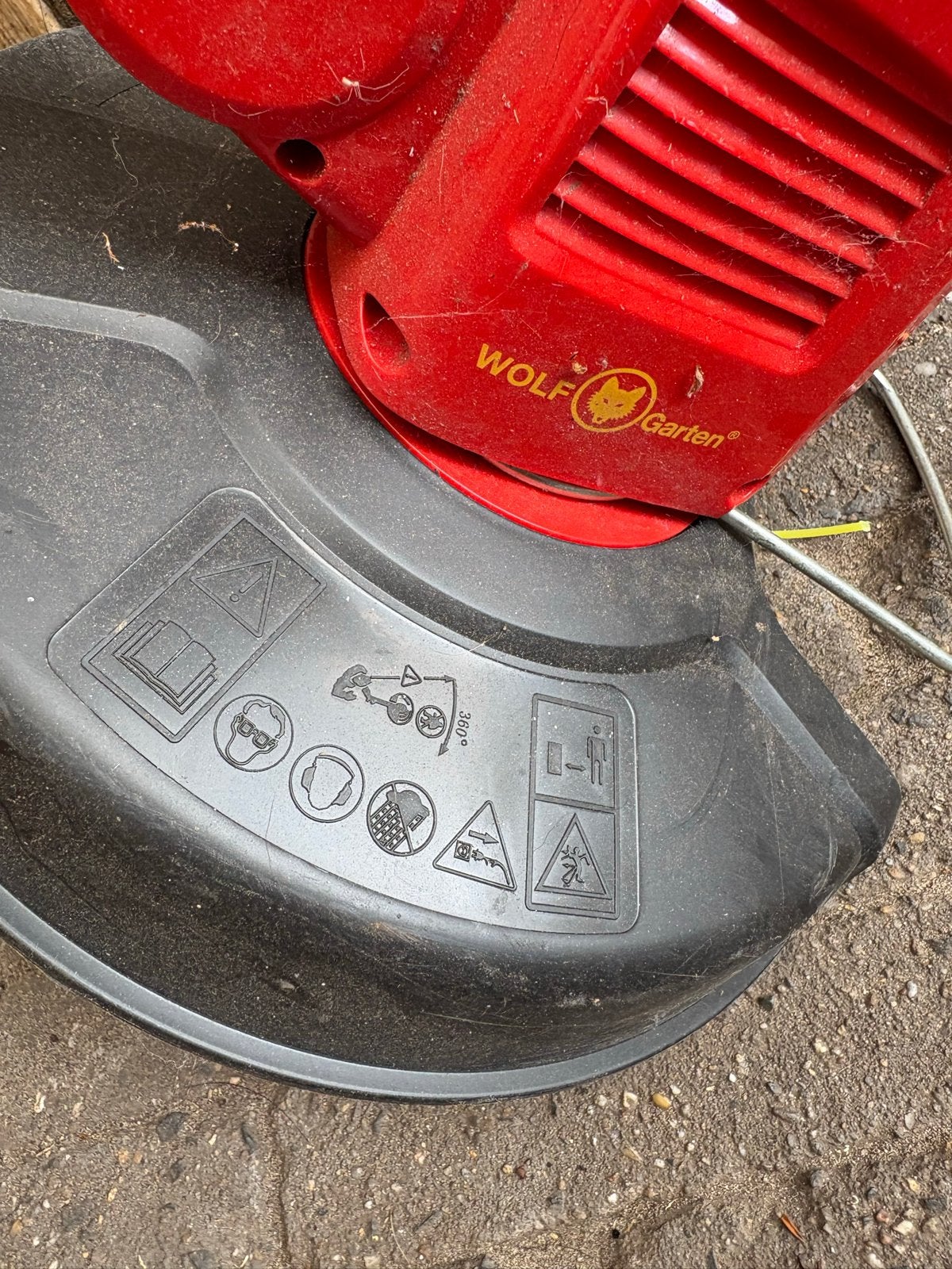 Wolf Garten elektrische grastrimmer, Ophalen, Gebruikt, Elektrische grasmaaier