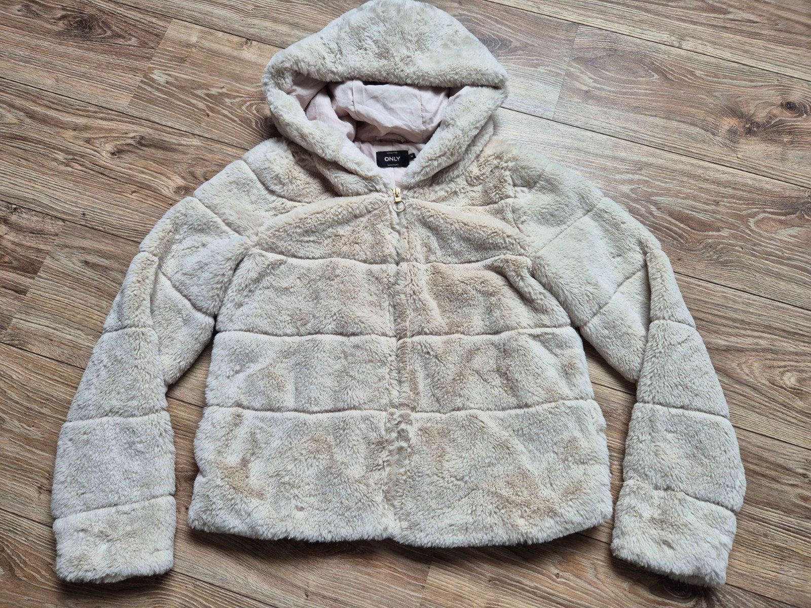 Only teddy jas maat M, Kleding | Dames, Jassen | Winter, Maat 38/40 (M), Only, Beige, Ophalen of Verzenden