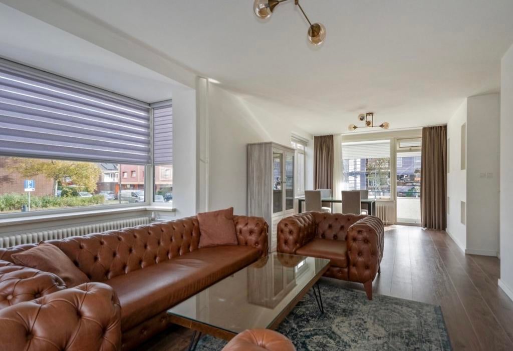 Chesterfield bankstel - 3-zits bank, Gebruikt, Driepersoons, Ophalen of Verzenden, Rechte bank