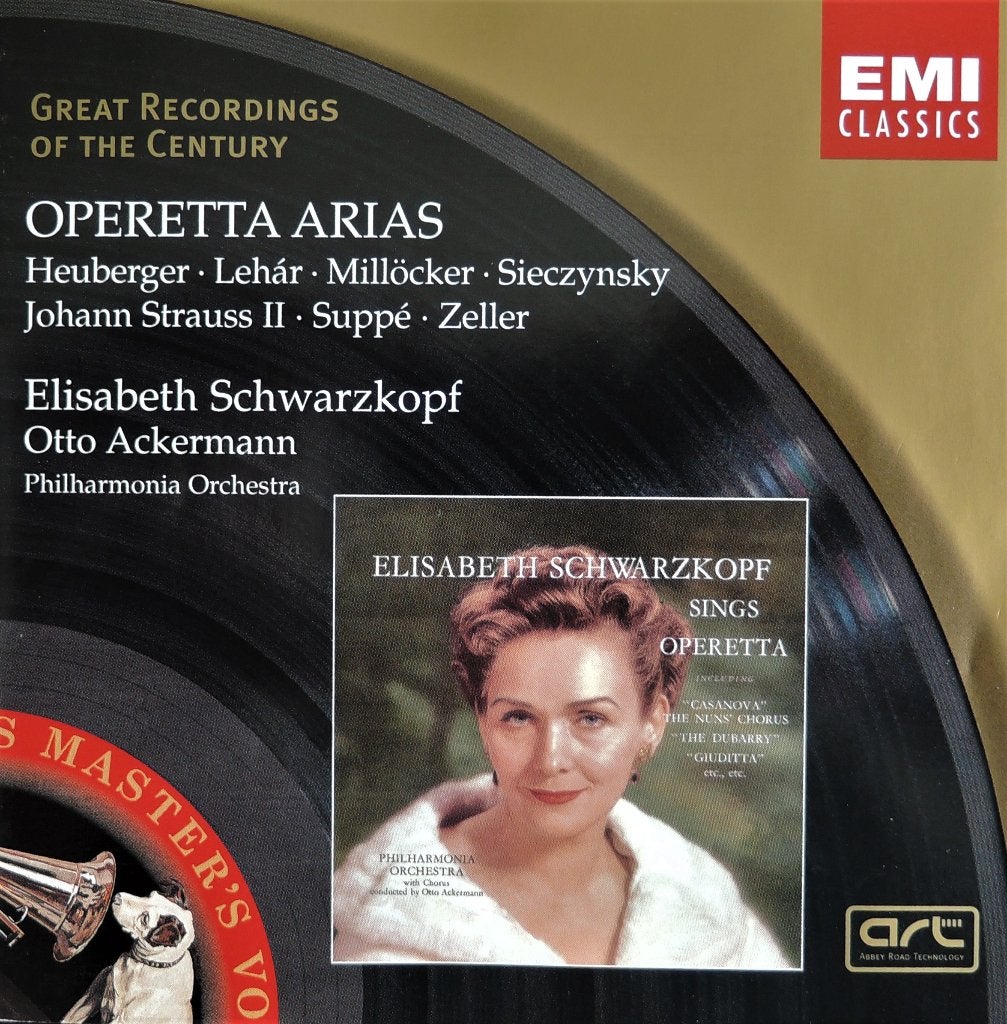 Operetta Arias - Schwarzkopf / Philharmonia Orch / Ackermann, Ophalen of Verzenden, Romantiek, Zo goed als nieuw, Opera of Operette