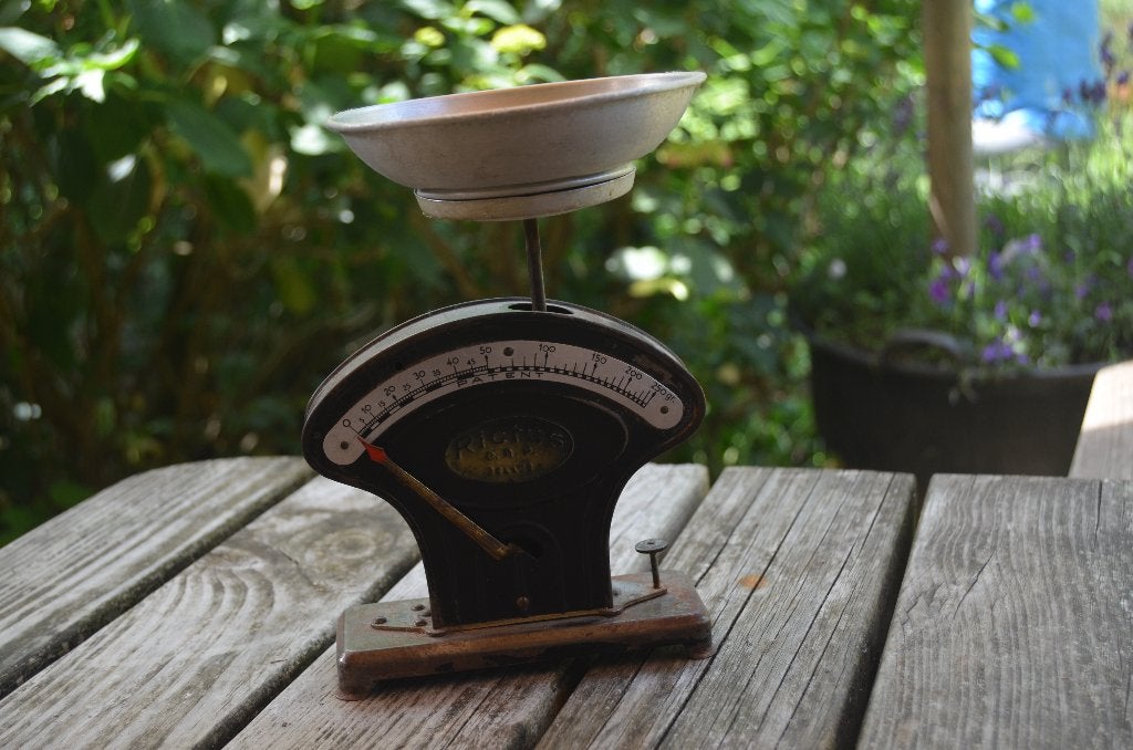 Antiek brievenweegschaaltje (1), Antiek en Kunst, Antiek | Gereedschap en Instrumenten, Ophalen of Verzenden