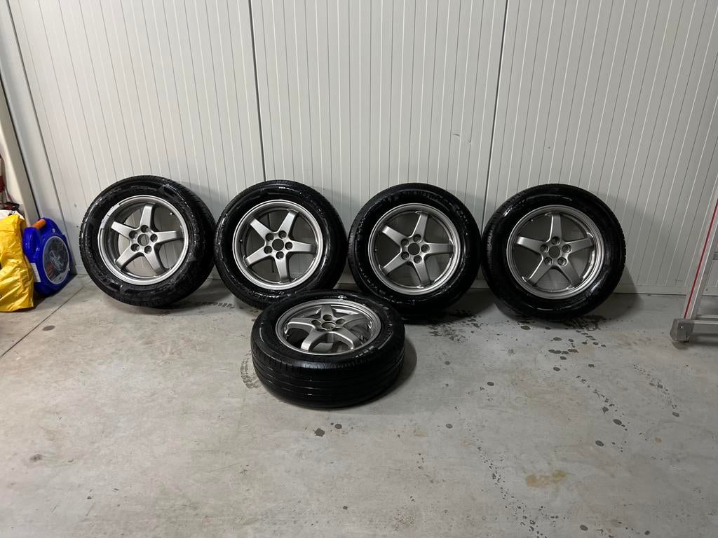 Lexus 15 inch lichtmetalen velgen met zomerbanden, Auto-onderdelen, Banden en Velgen, Ophalen, 15 inch, Velg(en), 195 mm