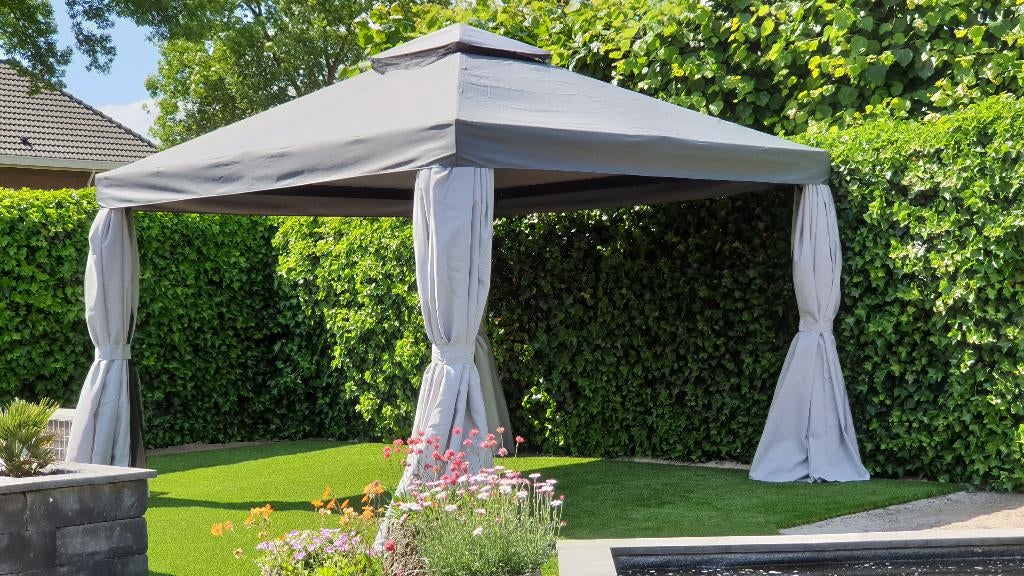 4 x 4 mtr Paviljoen Superior Waterdicht Partytent Tuintent, Tuin en Terras, Partytenten, Laagheidehof 8 Venray, 4 tot 6 meter