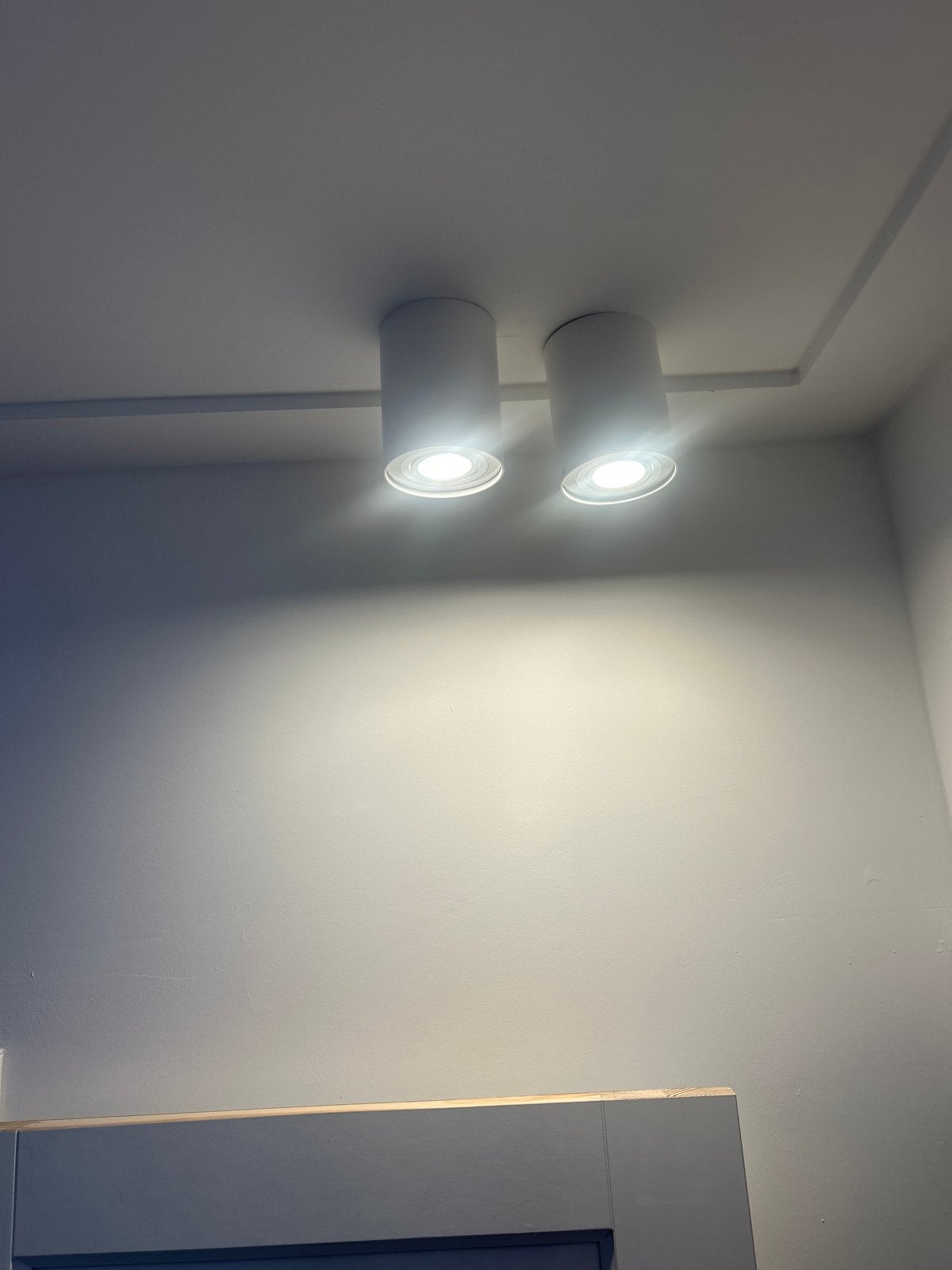 2x QAZQA Plafondspot GU10 LED max. 10W, Metaal of Aluminium, Ophalen of Verzenden, Zo goed als nieuw, Led