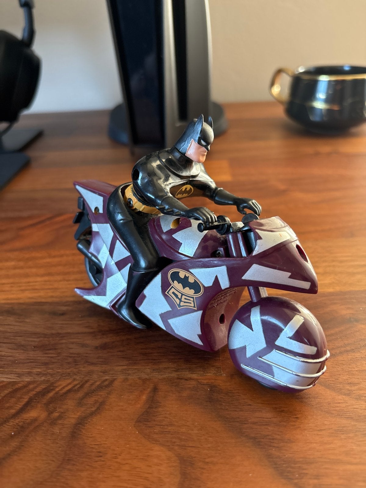 Batman actiefiguur op motor - Vintage speelgoed, Ophalen of Verzenden, Gebruikt