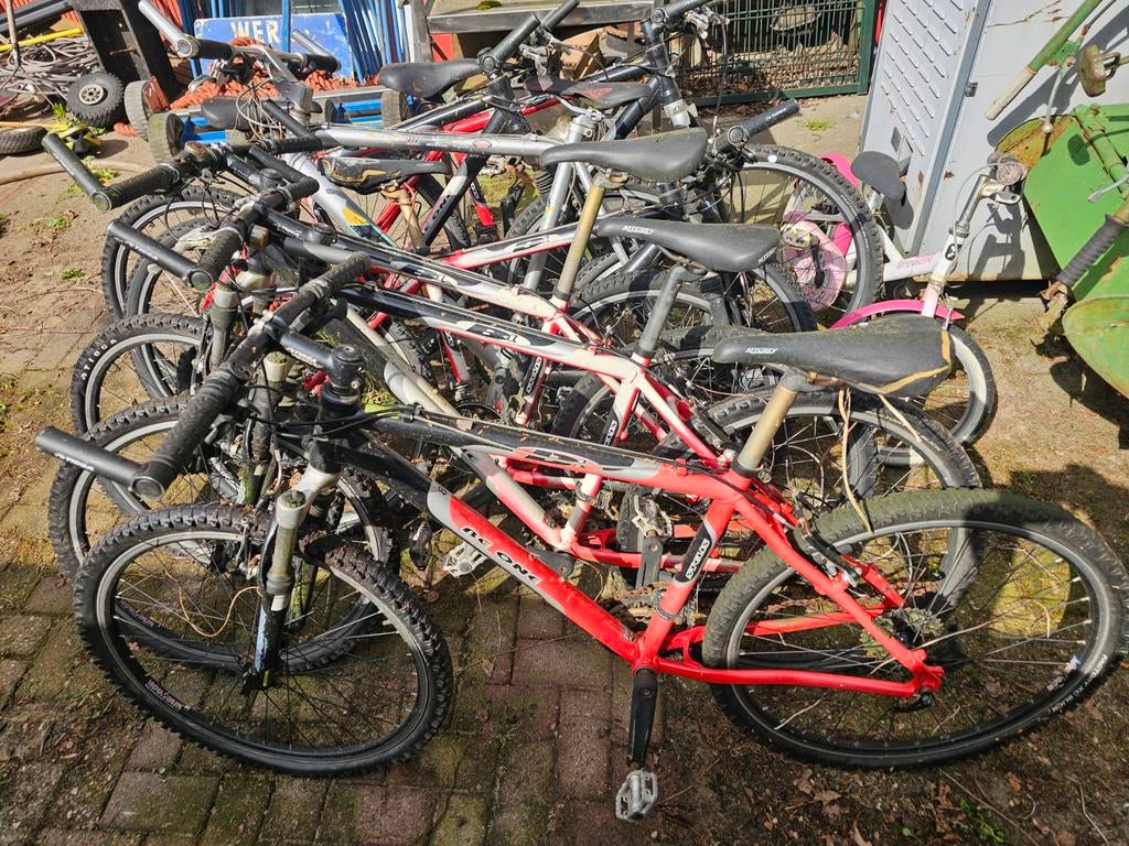 Mountainbikes loop of sloop, Ophalen