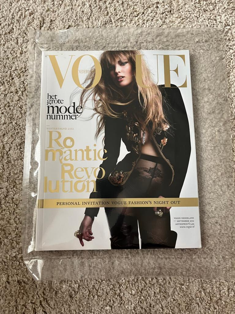 Vogue Nederland Wintertrend September 2012- Ymre Streleena, Ophalen of Verzenden, Zo goed als nieuw, Hout
