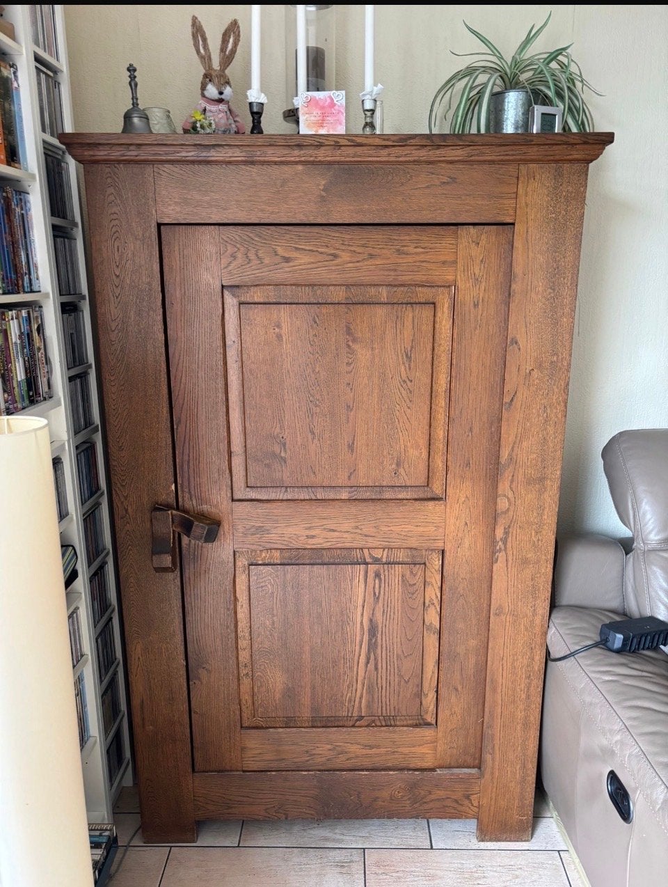 Eikenhouten kast van Meubelfabriek Oisterwijk, Ophalen, Gebruikt, 100 tot 150 cm, Eikenhout