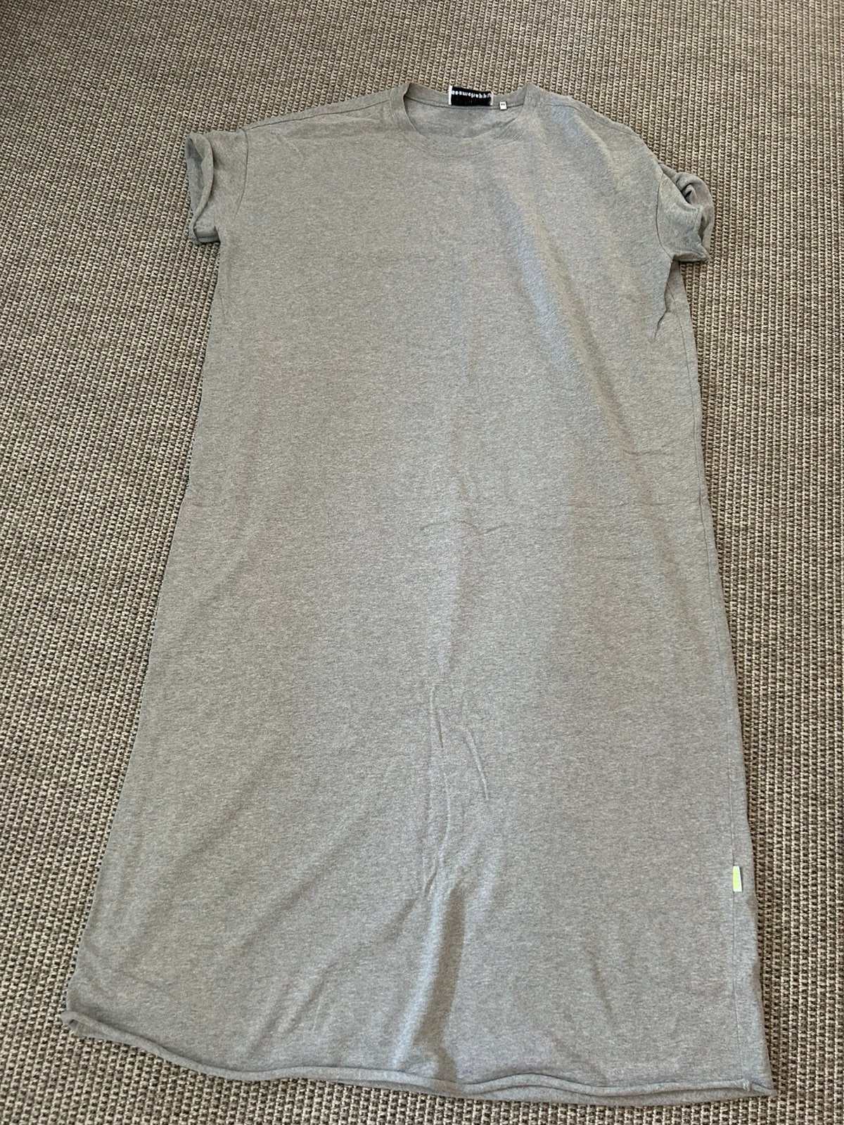 Maxijurk van sweatshirt stof grijs, Maat 38/40 (M), Ophalen of Verzenden, Grijs, Gedragen