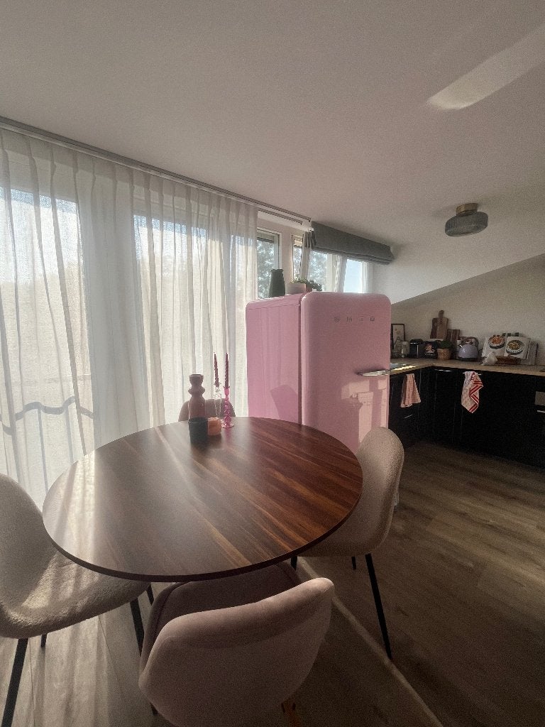 Ronde Eettafel, Huis en Inrichting, Tafels | Eettafels, Ophalen, Rond, Zo goed als nieuw, Vijf personen of meer