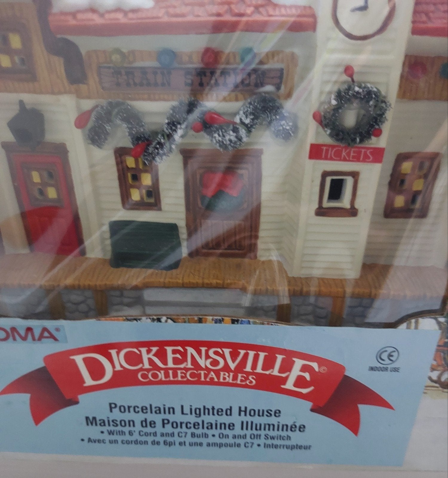 Noma Dickensville Collectables Verlicht Treinstation, Ophalen of Verzenden, Nieuw