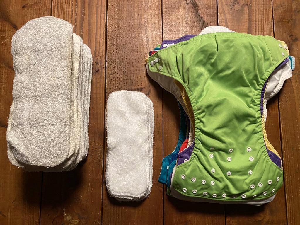 Little Lamb wasbare luiers - compleet pakket, Ophalen, Zo goed als nieuw, One size