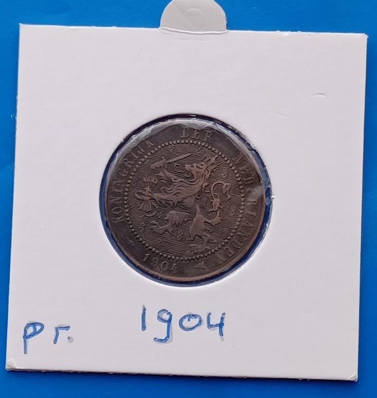 2 1/2 cent 1904 - Wilhelmina, Verzenden, Koningin Wilhelmina, Overige waardes, Losse munt