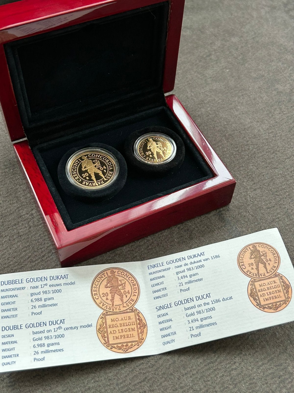 Gouden dukatenset 2004, Ophalen, Setje, Koningin Beatrix, Goud