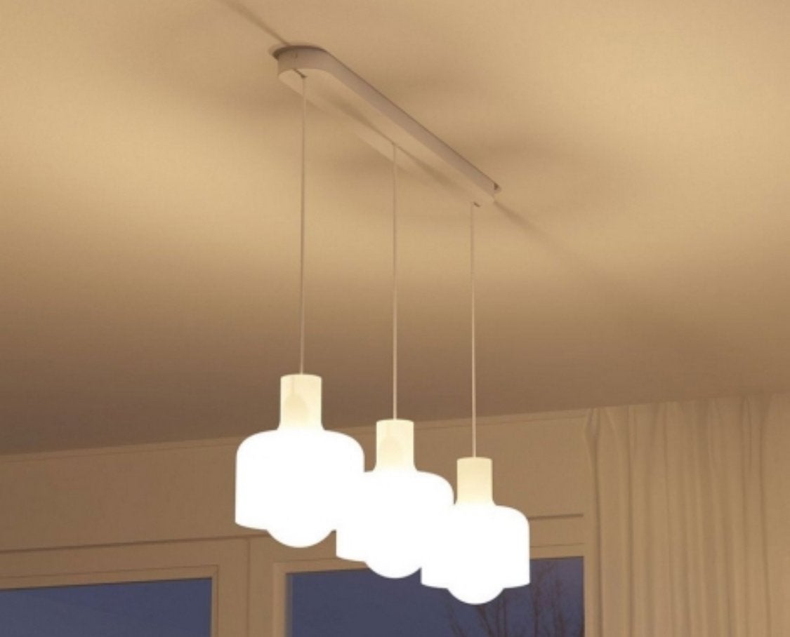 Philips myLiving Ravan Hanglamp met 3 Glazen Kappen, Modern, E27 (groot), Ophalen of Verzenden, Glas
