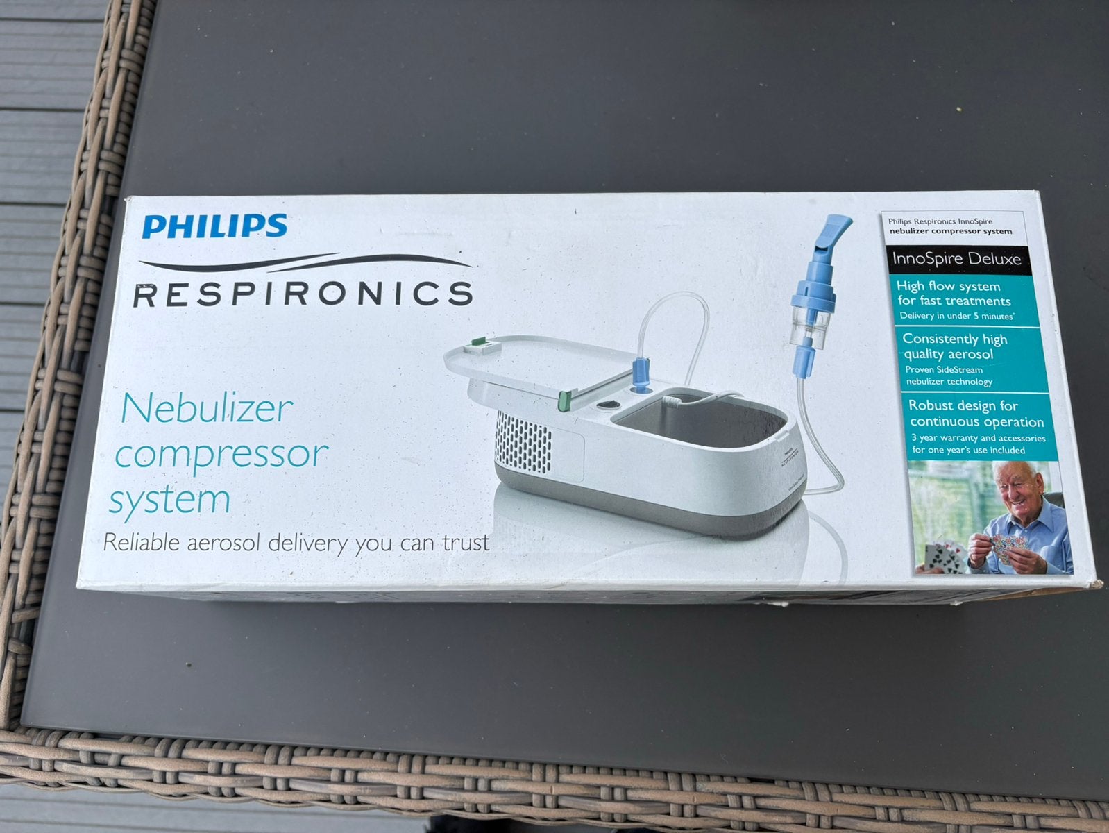 Nebulizer compressor systeem philips, Diversen, Ophalen of Verzenden, Zo goed als nieuw