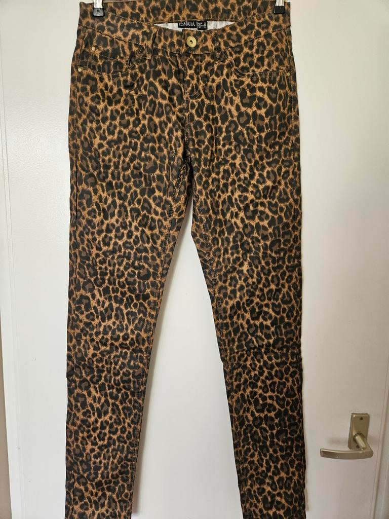 Splinternieuwe panterprint broek van Esmara, mt 38!, Kleding | Dames, Maat 38/40 (M), Bruin, Nieuw, Lang