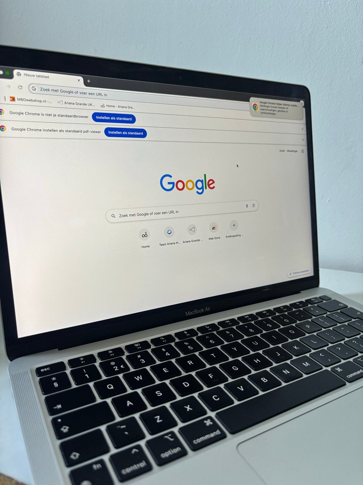 Apple MacBook Air M1 256GB - Batterij 95% - Werkt perfect, 256 GB, Qwerty, 8 GB, 13 inch