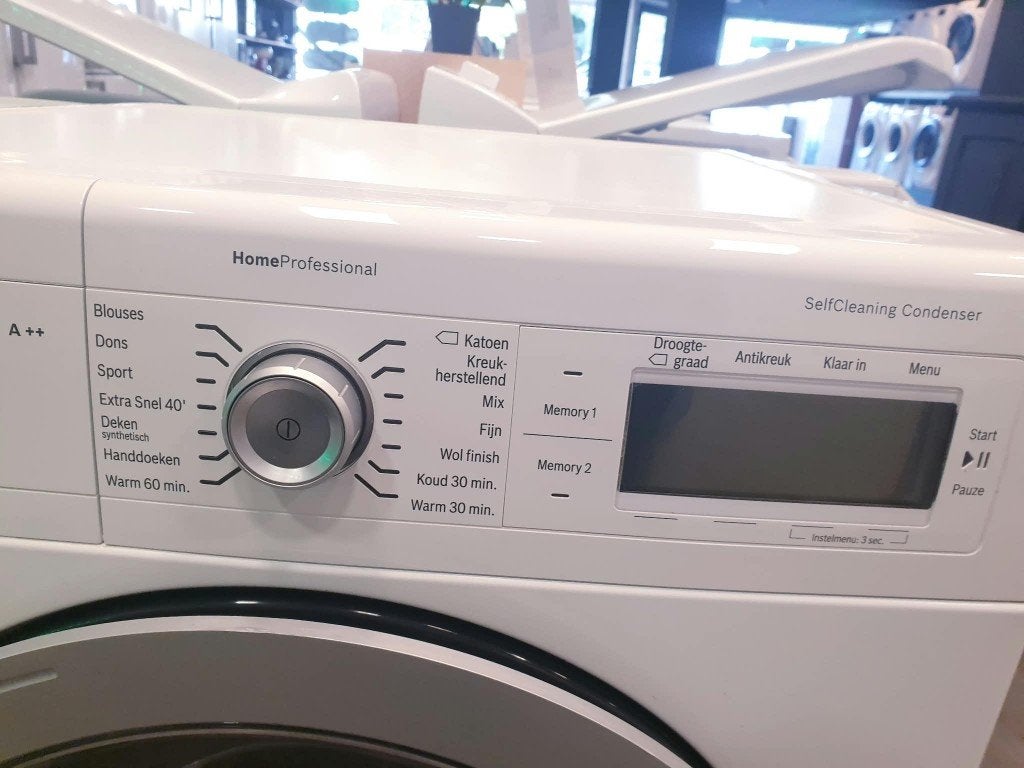 bosch warmtepomp droger 8kg A++ 1 jaar garantie, Ophalen, Overige typen, 8 tot 10 kg, Refurbished