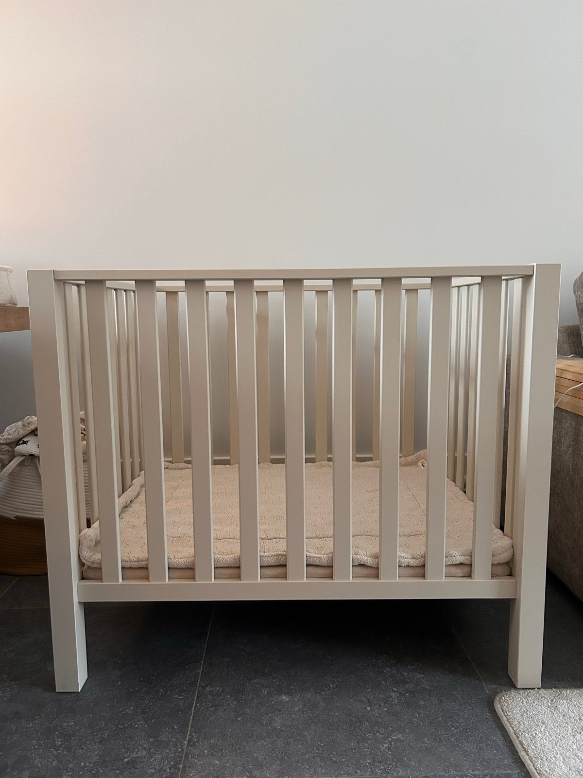 Europe Baby Casper Box - kleur: oatmeal, Ophalen, Zo goed als nieuw, Vierkant, Boxkleed