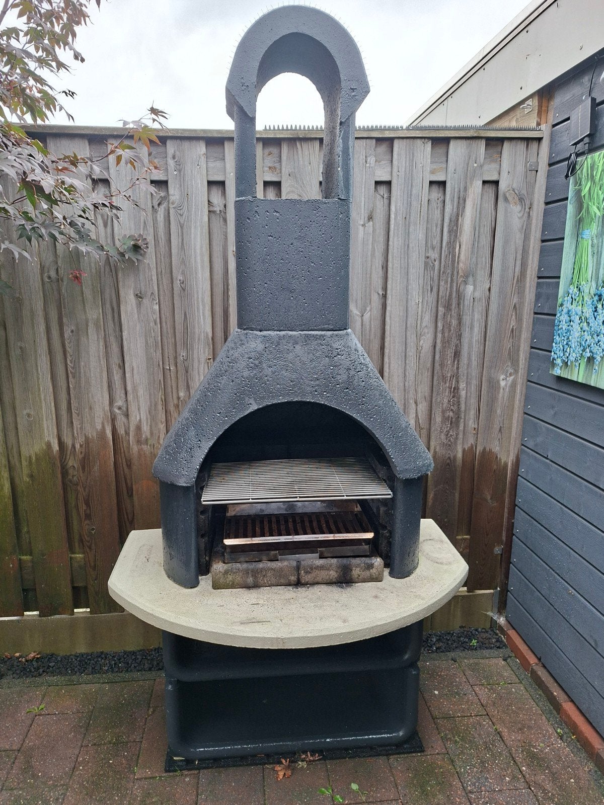 gratis bbq / vuurhaard, Tuin en Terras, Ophalen, Gebruikt