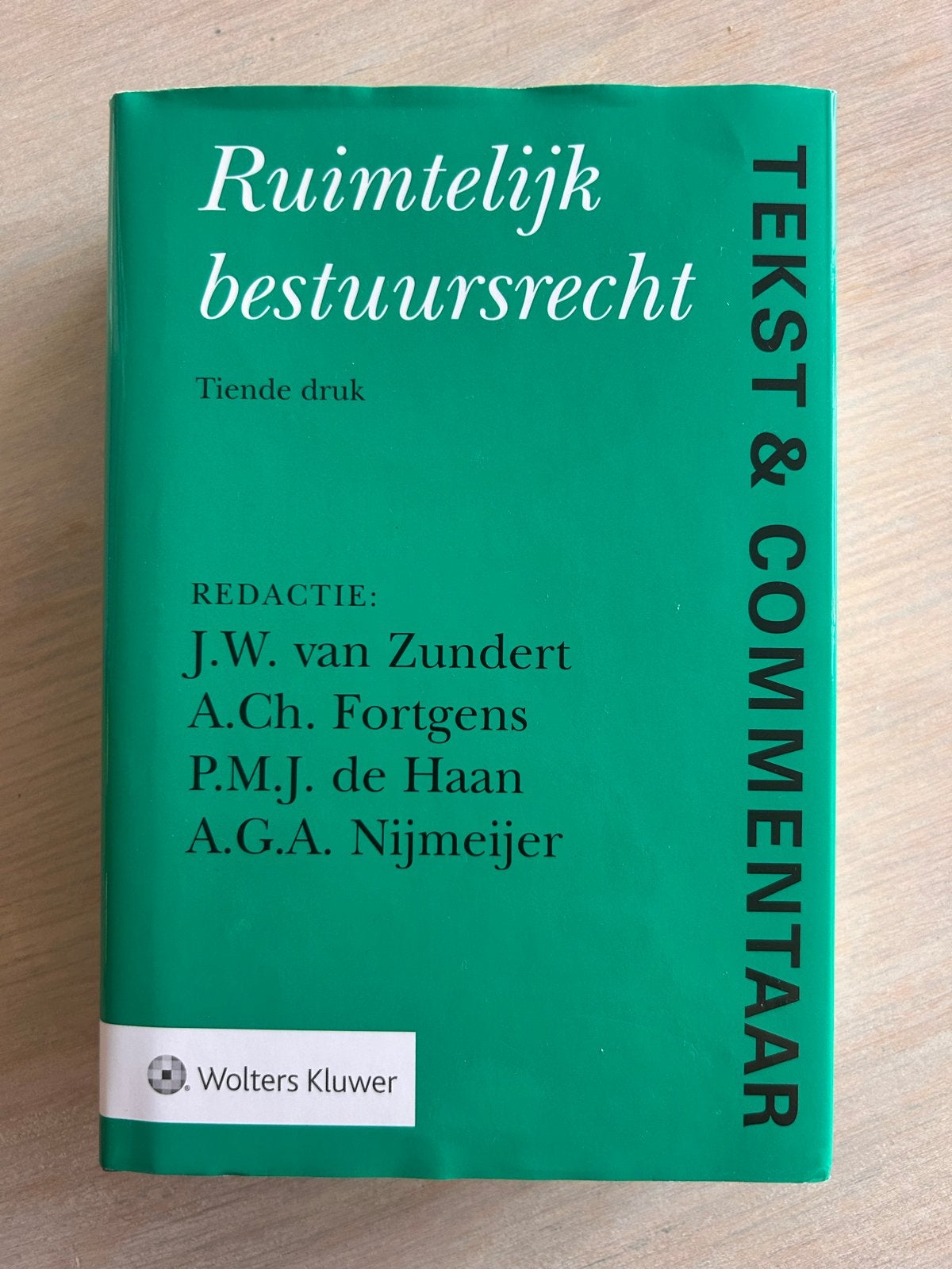 Ruimtelijk bestuursrecht - Tekst & Commentaar (10e druk), Boeken, Ophalen of Verzenden, Gamma, Gelezen, HBO